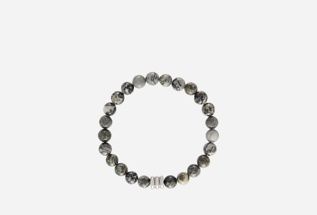 

Браслет MR&MRS WOLF, Men's bracelet made of jasper 1 шт