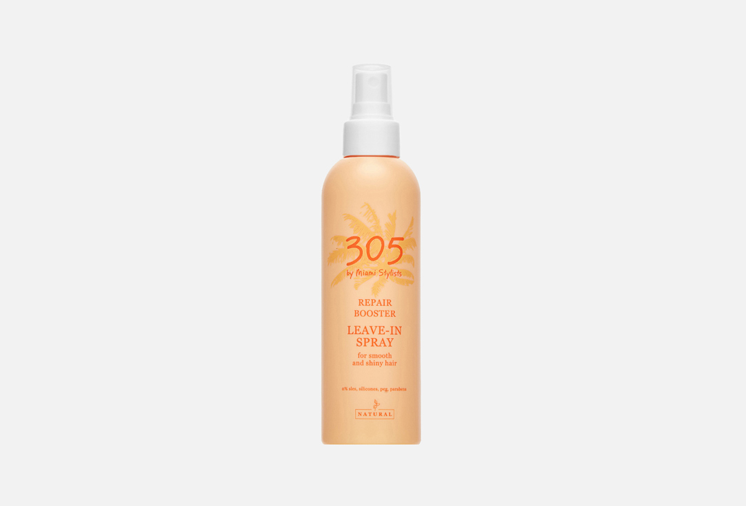 Изображение товара несмываемый Cпрей для гладкости и блеска волос 305 by Miami Stylists REPAIR BOOSTER LEAVE-IN