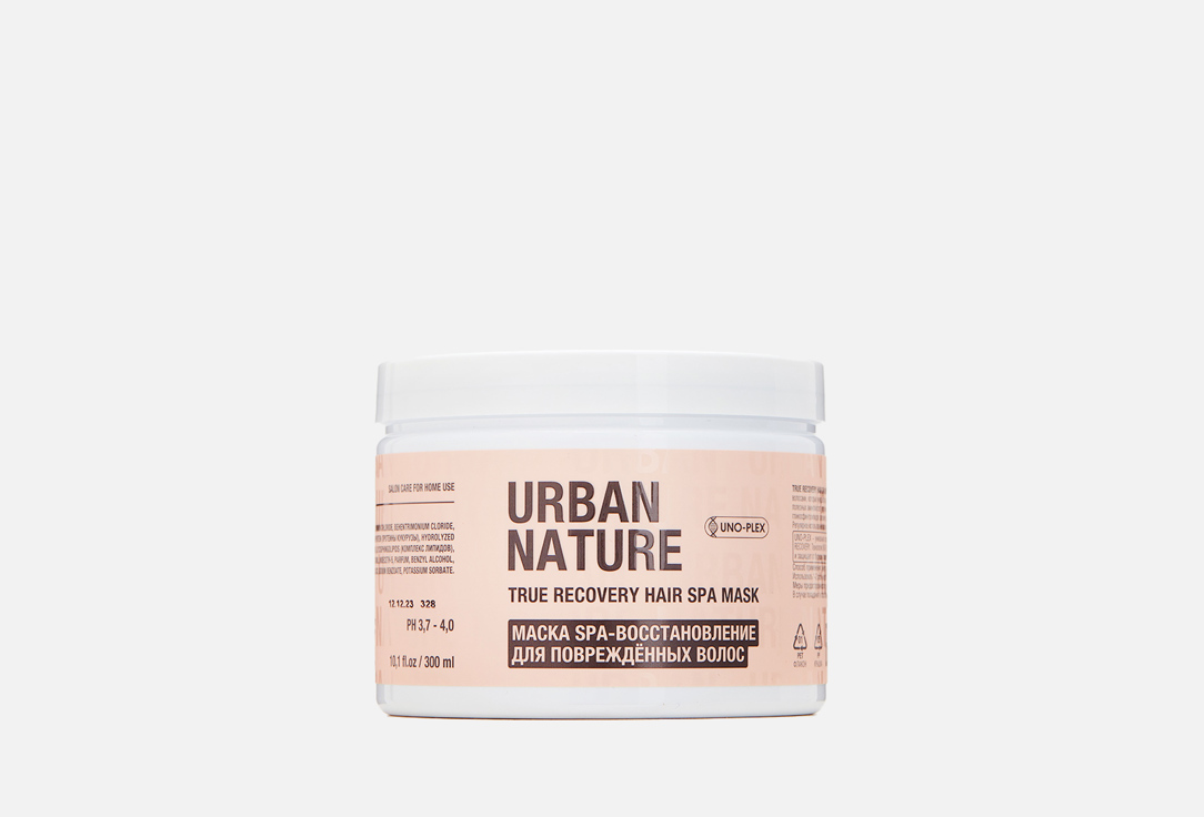 Маска восстановление для волос URBAN NATURE TRUE RECOVERY 300 мл успокаивающая маска для волос urban nature soothing regenerating 200 мл