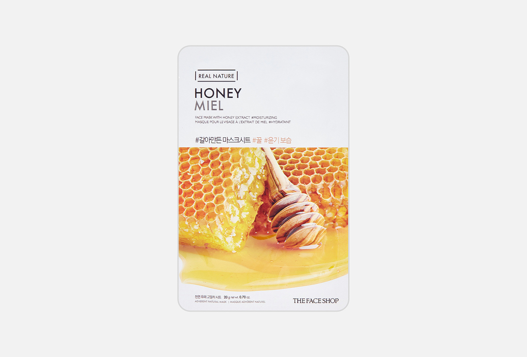 

Увлажняющая тканевая маска для сияния кожи THE FACE SHOP, Real nature honey 1 шт