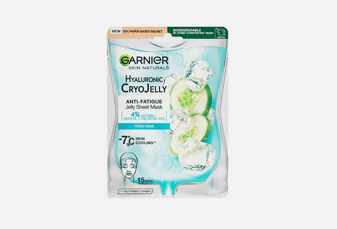 Тканевая маска GARNIER Эксперт + крио гель 1 шт