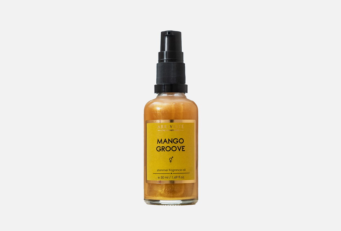 масло для тела arriviste парфюмированное масло для тела mango groove Парфюмированное масло для тела с шиммером ARRIVISTE Mango Groove 50 мл