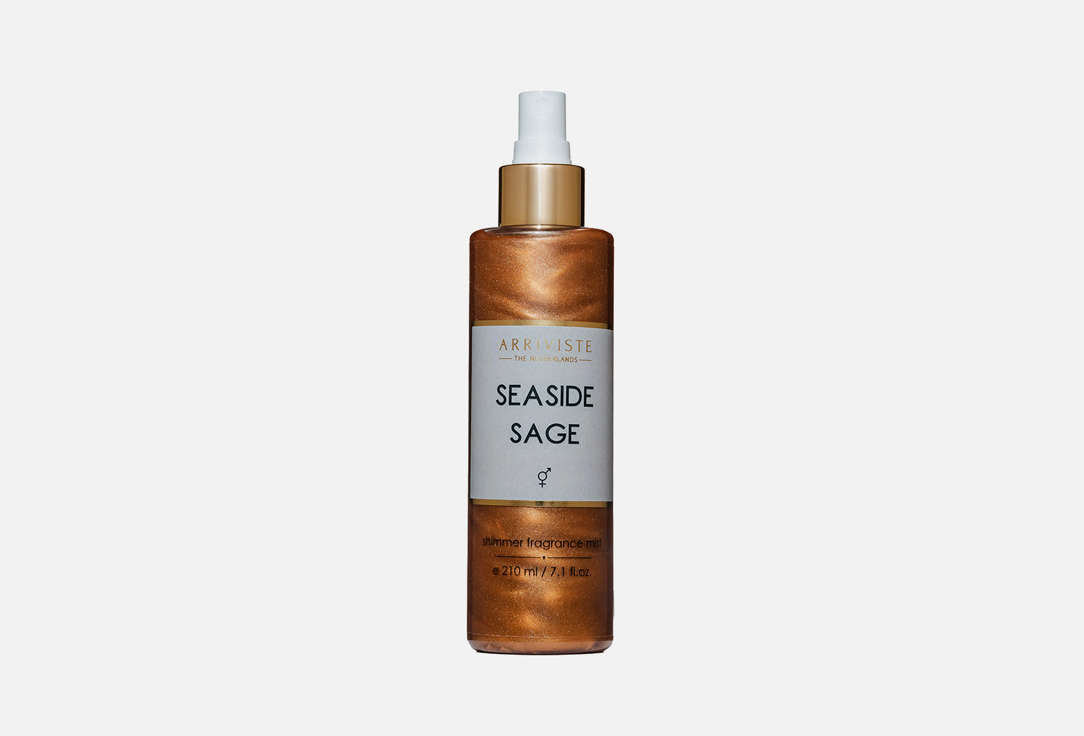Спрей для тела с шиммером ARRIVISTE Seaside Sage 210 мл масло для тела arriviste парфюмированное масло для тела с шиммером seaside sage