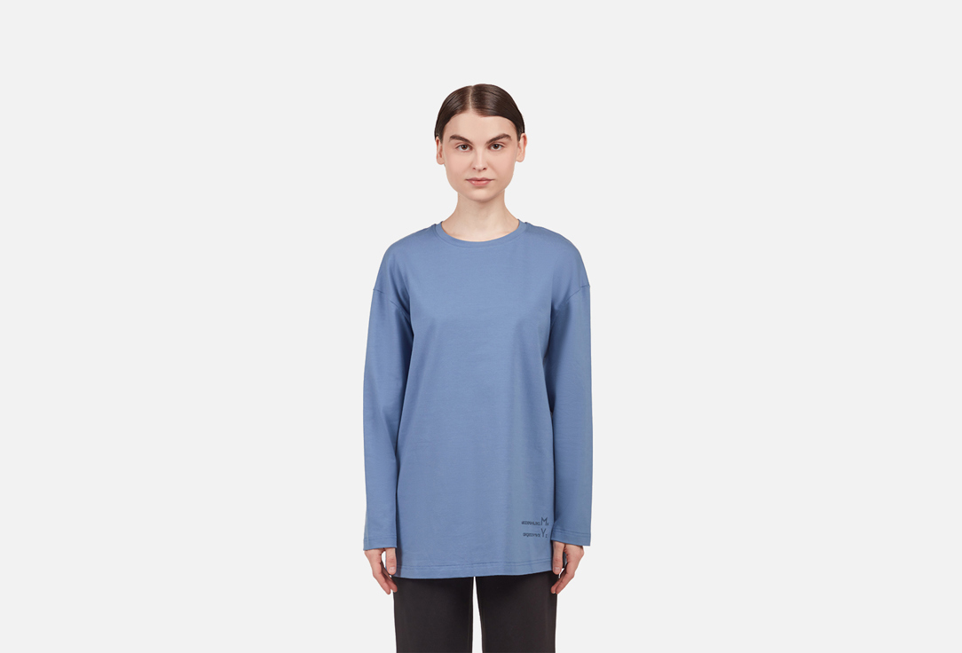 Изображение товара Лонгслив MY Алфавит голубика