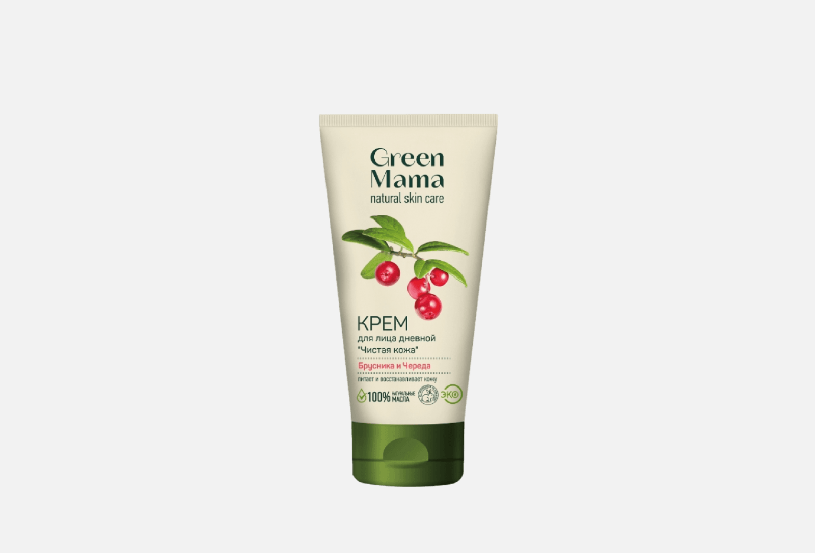 GREEN MAMA Дневной крем для лица Чистая кожа 100 мл — купить, цена в Москве