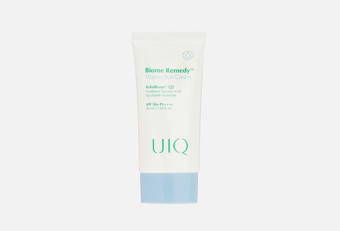 Увлажняющий солнцезащитный крем для лица SPF50+ UIQ Biome Remedy 50 мл крем для лица uiq крем для ровного тона лица biome barrier soft cream