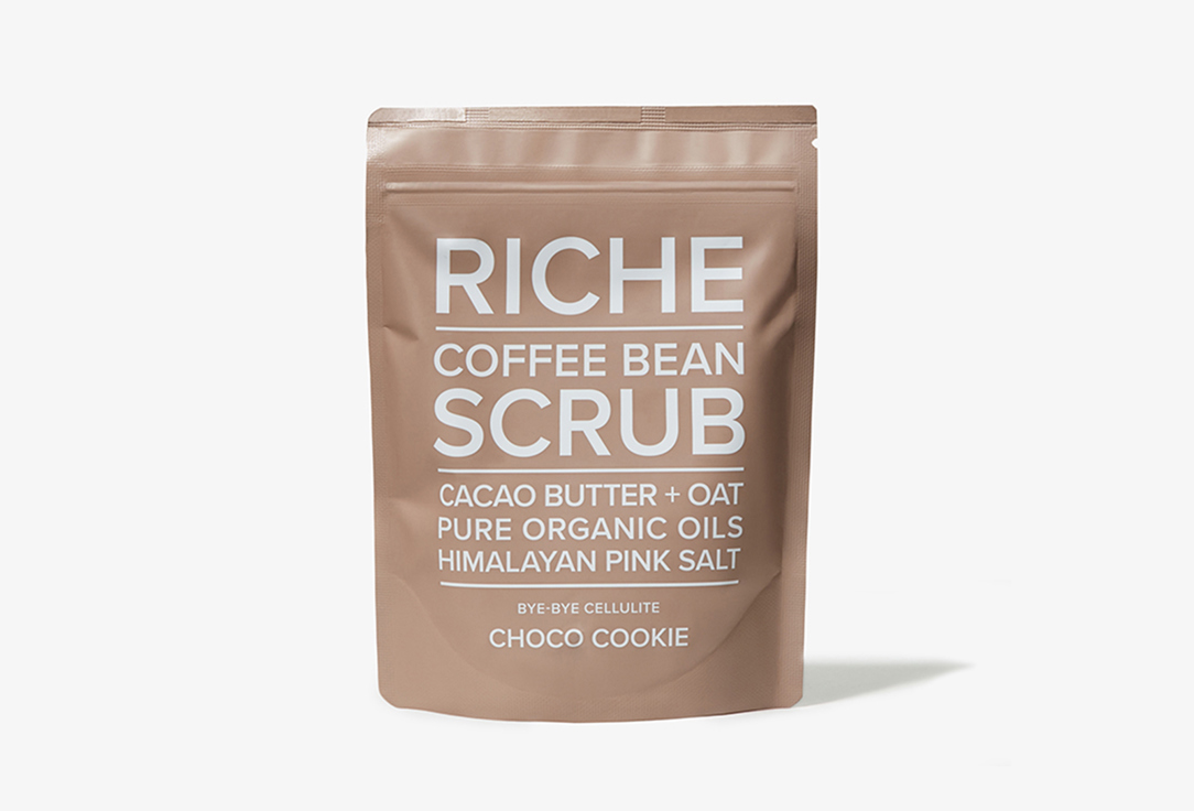 Антицеллюлитный кофейный скраб для тела Шоколадное печенье RICHE Anti-cellulite coffee body scrub Chocolate cookies 