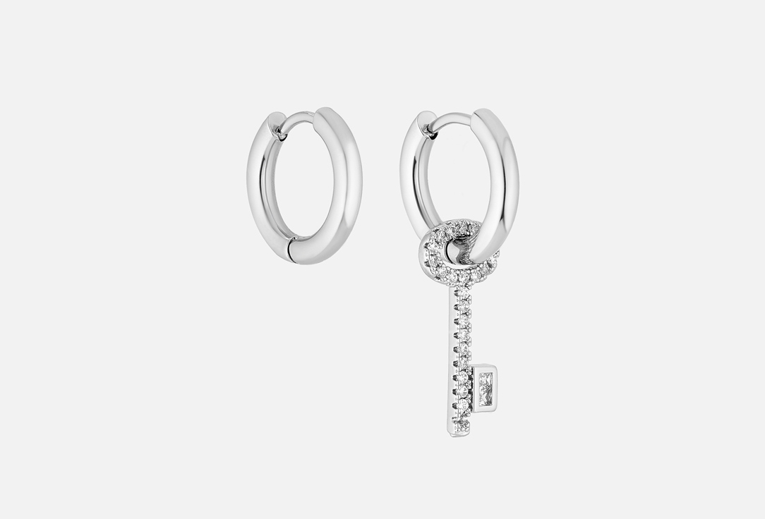 

Серьги-кольца JEWEL4U, Ключик s 2 шт