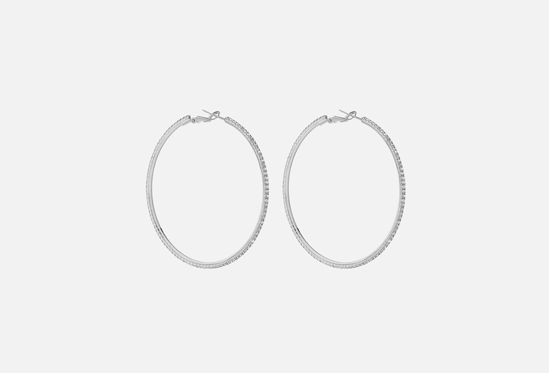 

Серьги-кольца с кристаллами JEWEL4U, С кристаллами Kana S 2 шт