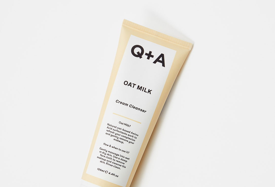 Очищающий крем для лица  Q+A oat milk  