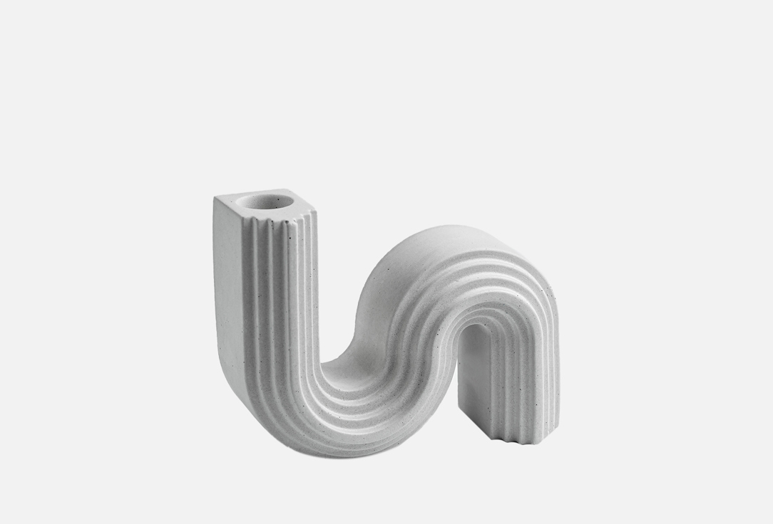 Изображение товара Подсвечник из бетона Антураж Kash.po для высоких свечей 120x150 мм