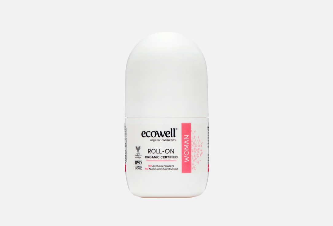 Органический шариковый дезодорант для женщин Ecowell Organic roll-on for women 