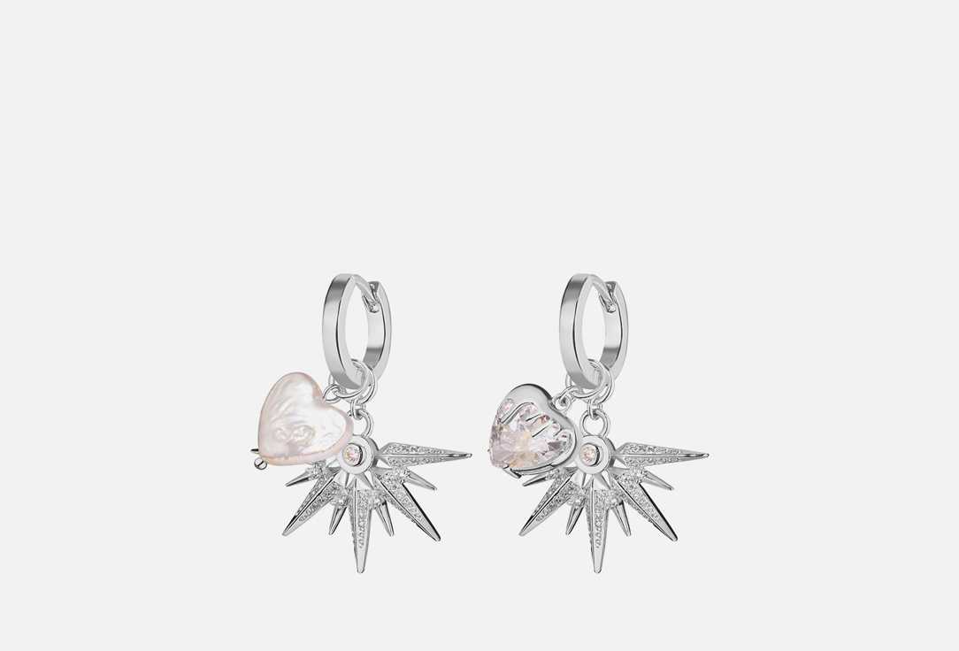 Изображение товара серьги GINADREAMS бьется сердце Silver