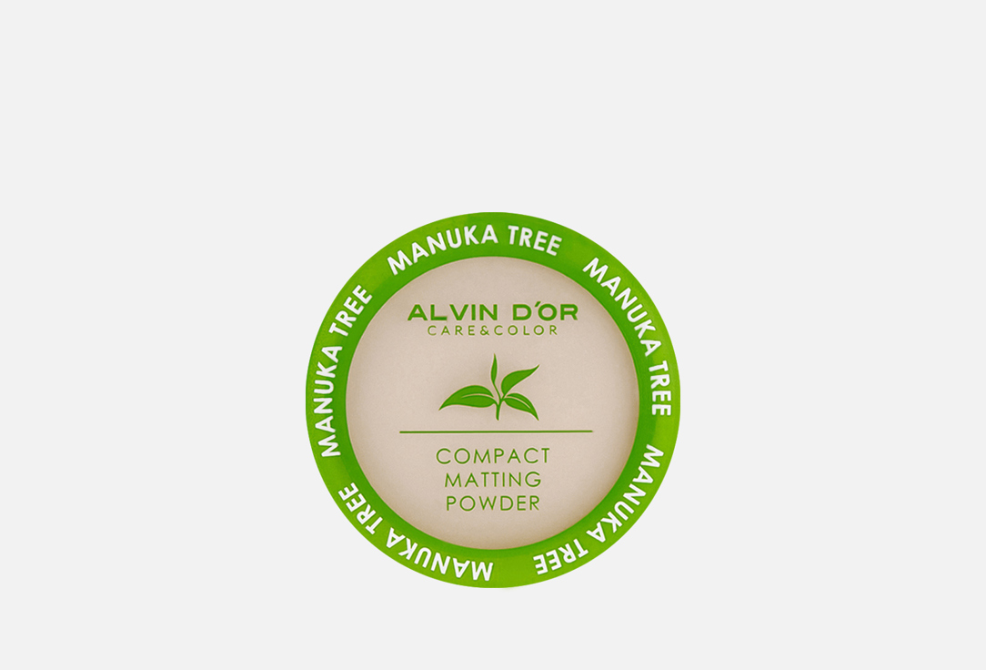 Изображение товара Компактная матирующая пудра Alvin D'or Manuka Tree для лица 10 г
