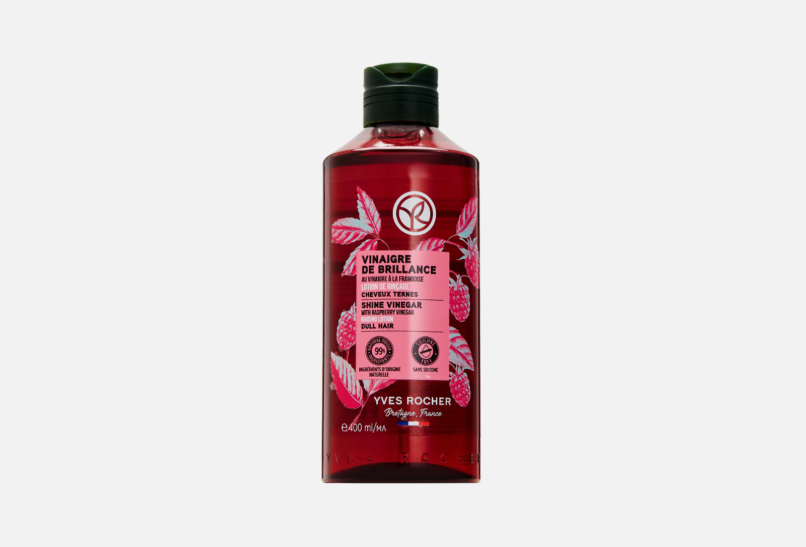 Yves Rocher Уксус-ополаскиватель блеск с малиновым уксусом – для ...