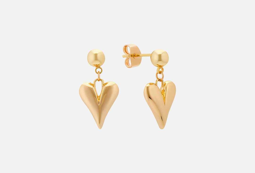 

Серьги ARTSOUL, Golden heart 2 шт