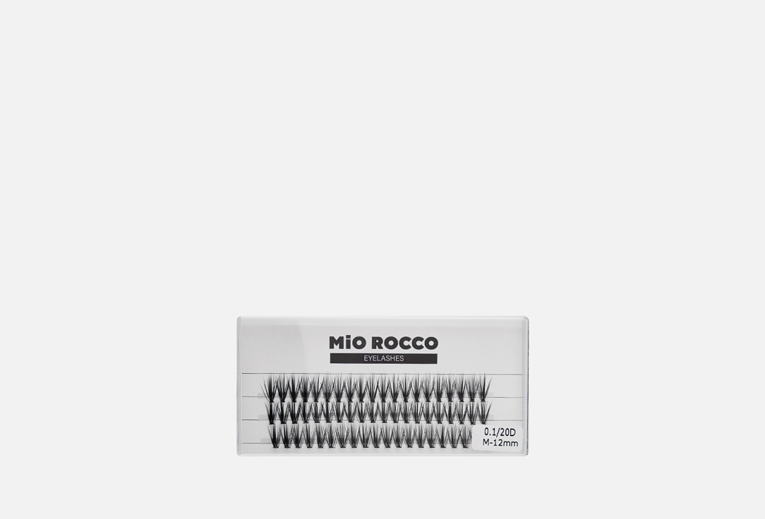 Накладные ресницы пучки MiO ROCCO lashes, 20D М 12 мм 