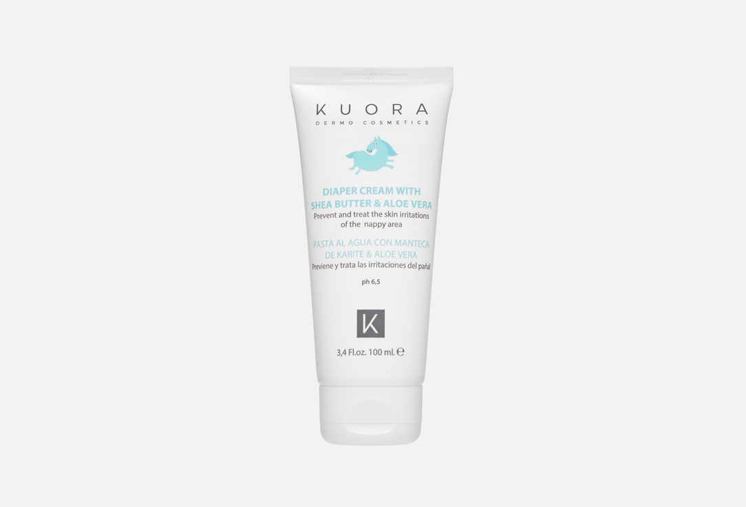 

Детский крем под подгузник KUORA, SHEA BUTTER & ALOE VERA 100 мл