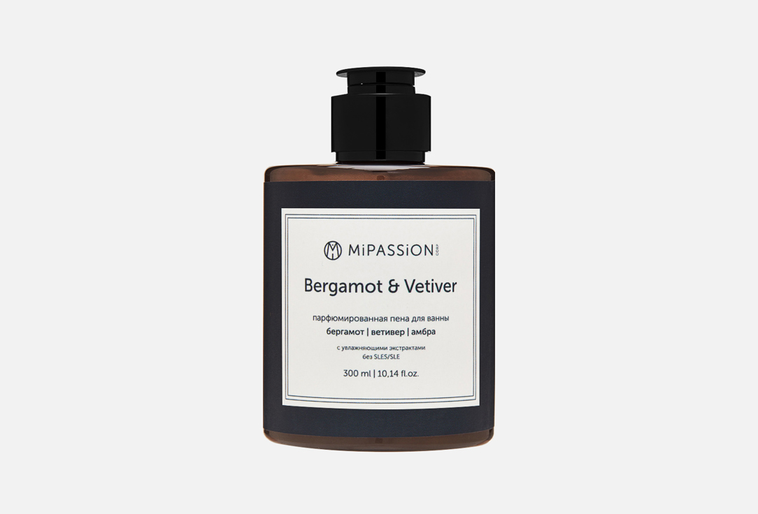 

Пена для ванны MIPASSION, Bergamot & Vetiver 300 мл