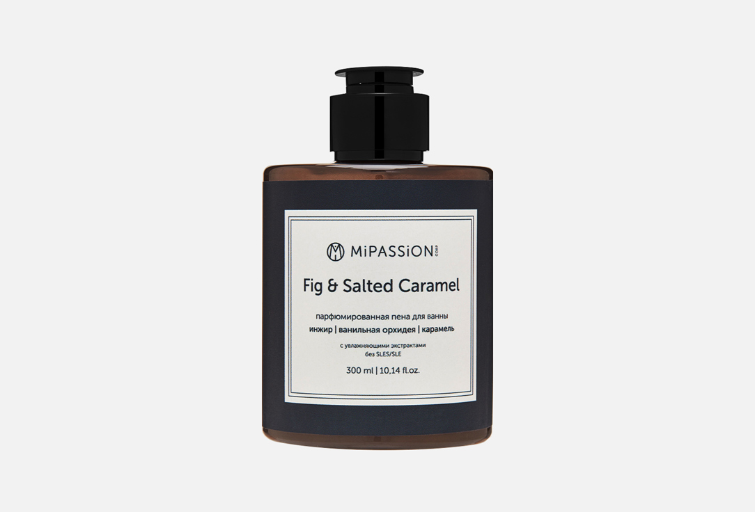 Изображение товара Пена для ванны MiPASSION Caramel & Figs 300 мл для увлажнения и релаксации