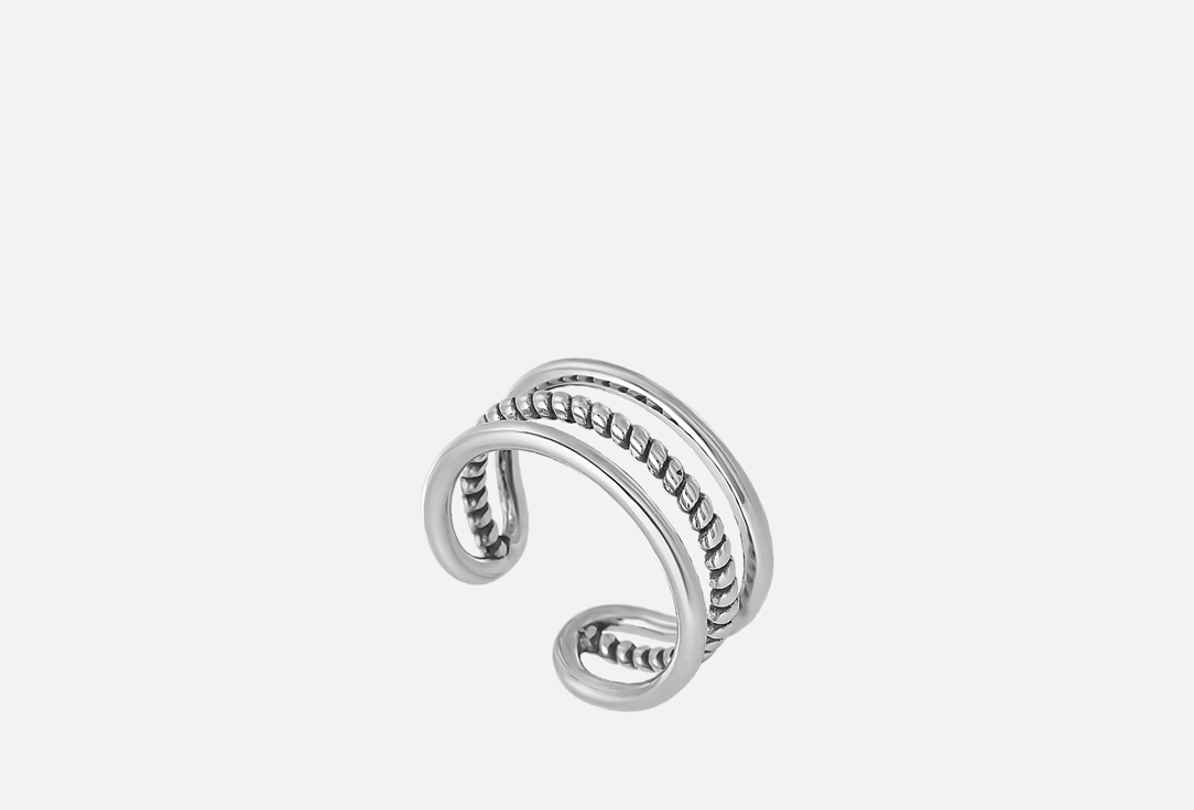 Кольцо серебряное SPIRALIS Трио 18 мл кольцо серебряное spiralis feather boho ring 18 мл