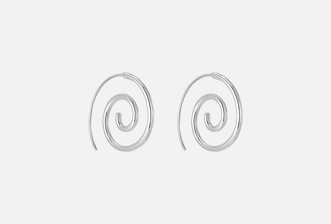Серьги серебряные Spiralis Спирали 