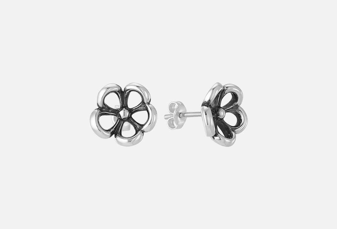 Серьги серебряные Spiralis Flora earrings 