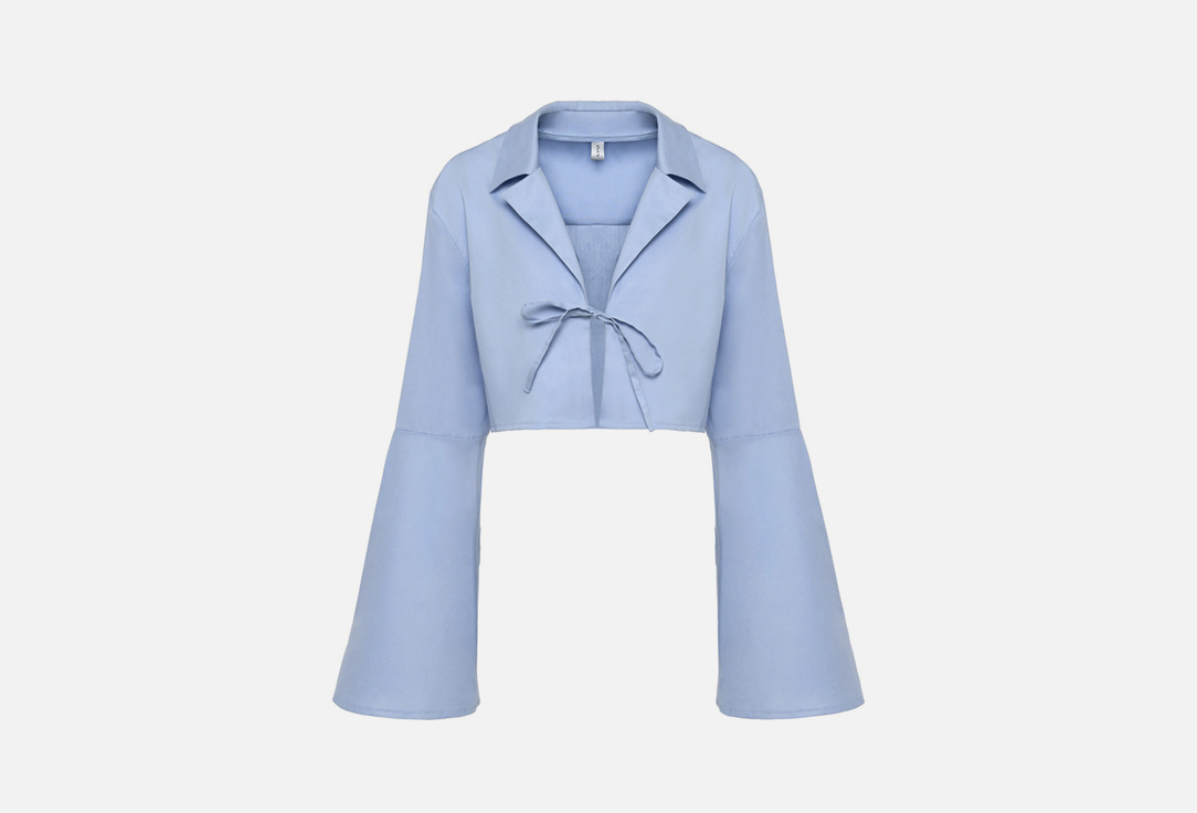 рубашка LVG Mini cotton shirt blue ONE SIZE мл шорты lvg cotton pink one size мл