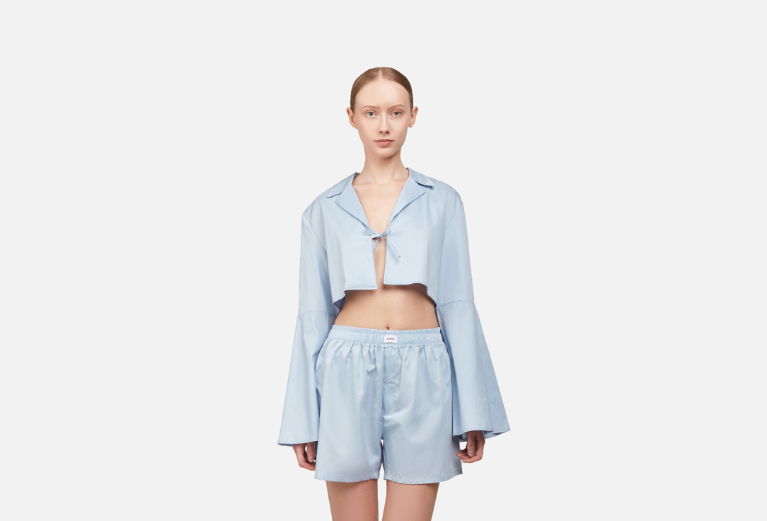 

рубашка LVG, Голубой, Mini cotton shirt blue ONE SIZE мл