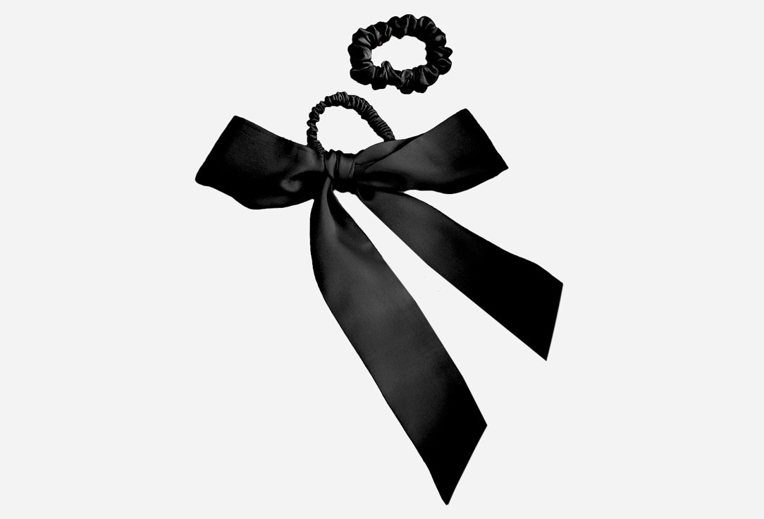 Изображение товара Шелковый бант и 2 резинки для волос 8 Horas of silk Midnight