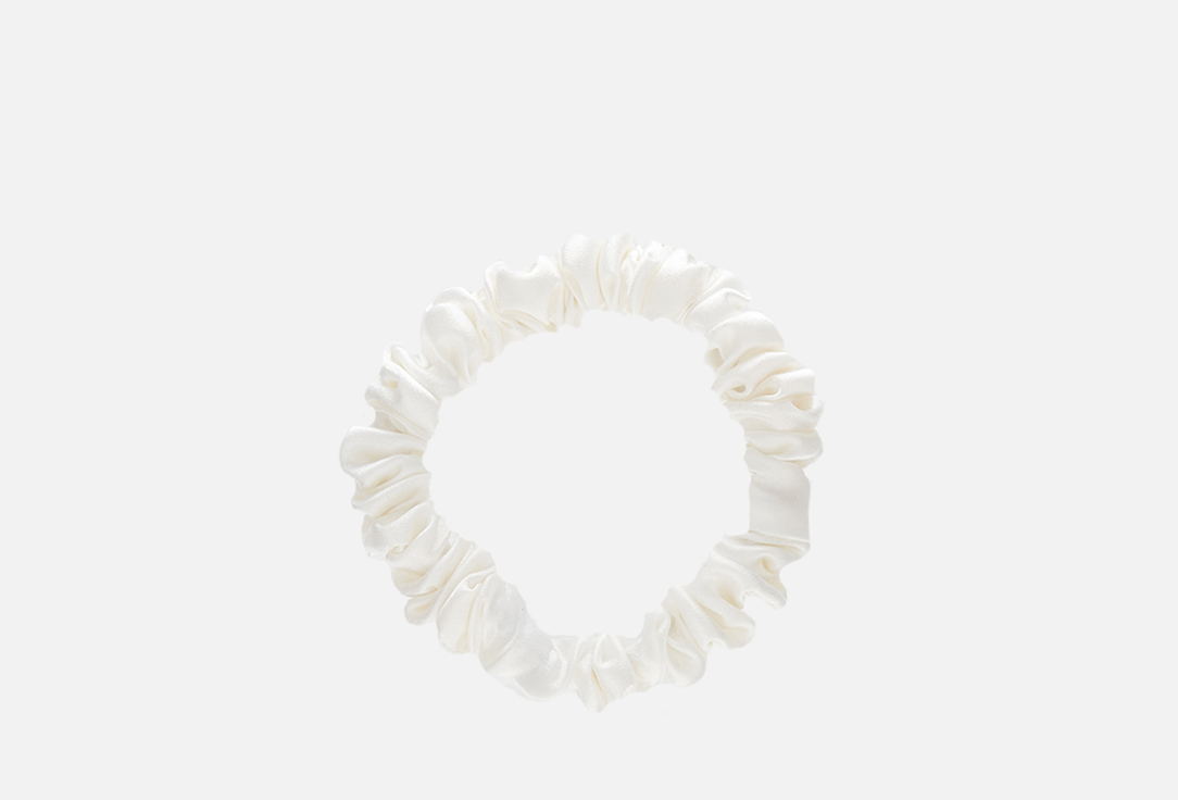 

Узкая шелковая резинка для волос 8 HORAS OF SILK, Pearl 1 шт