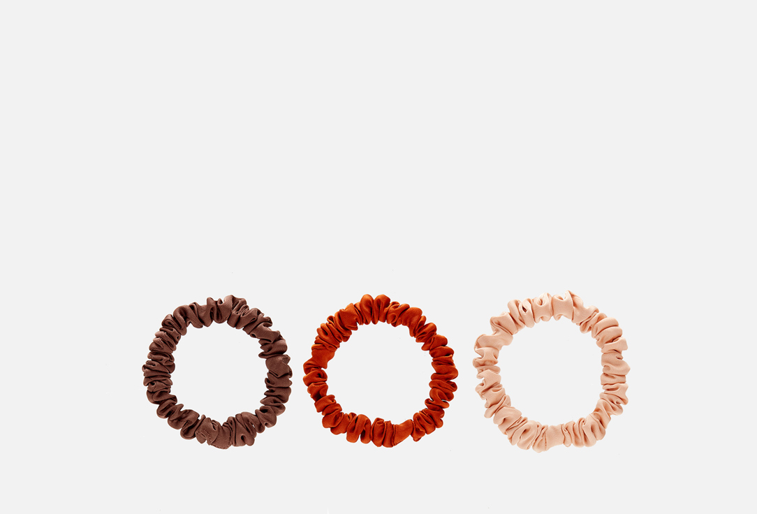 Изображение товара Набор из 3 узких резинок 8 Horas of silk Powder, cinnamon, taupe