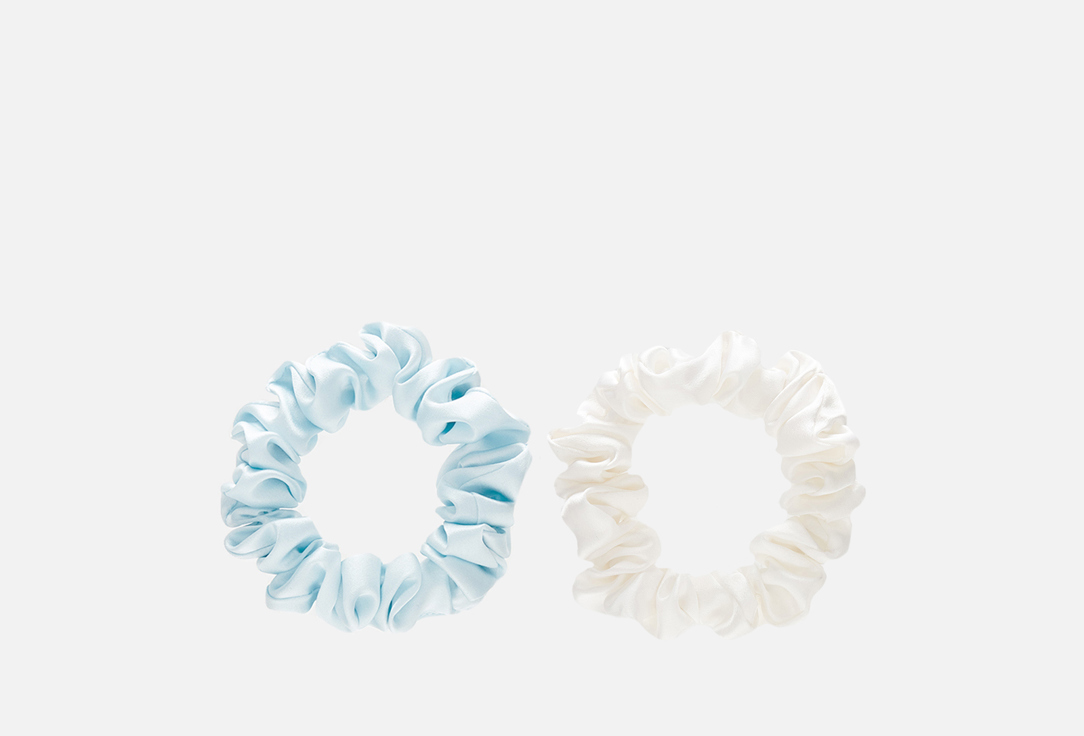Изображение товара Набор из 2 шелковых резинок для волос Sky+Pearl для бережного ухода