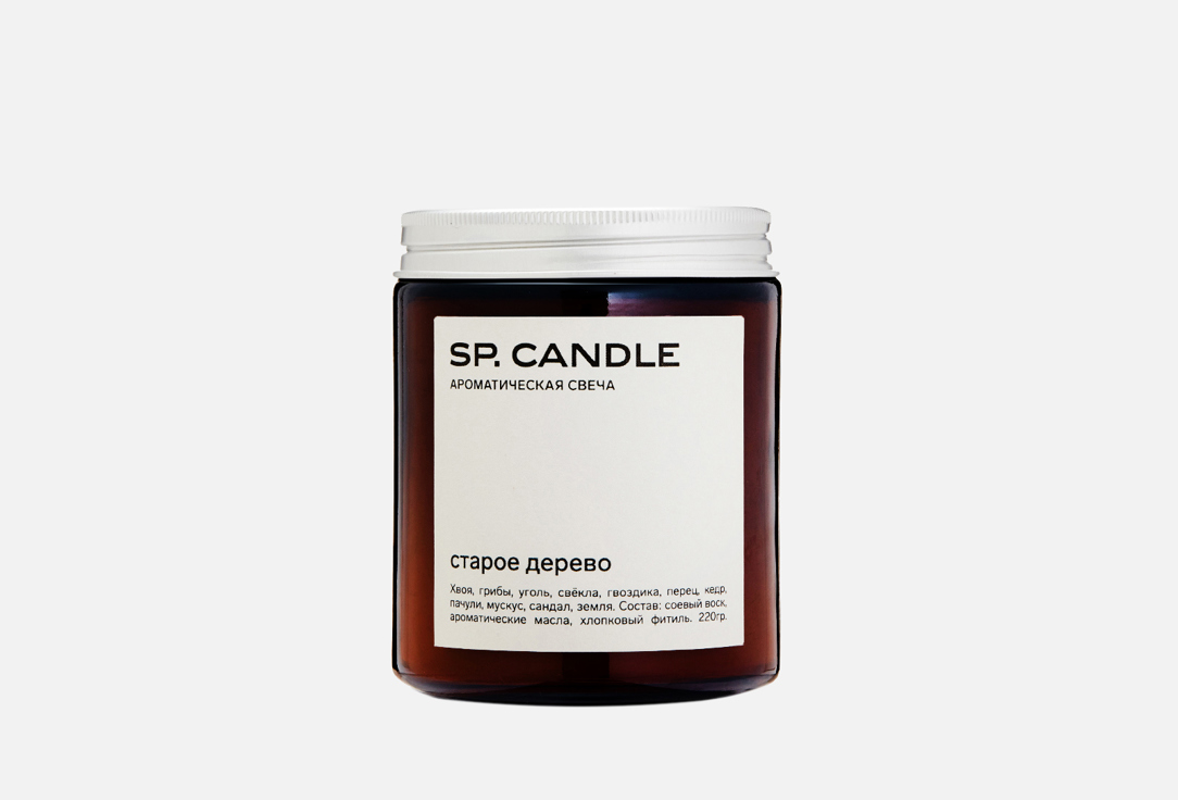 Изображение товара Ароматическая свеча SP Candle Old Wood натуральный аромат 220 г