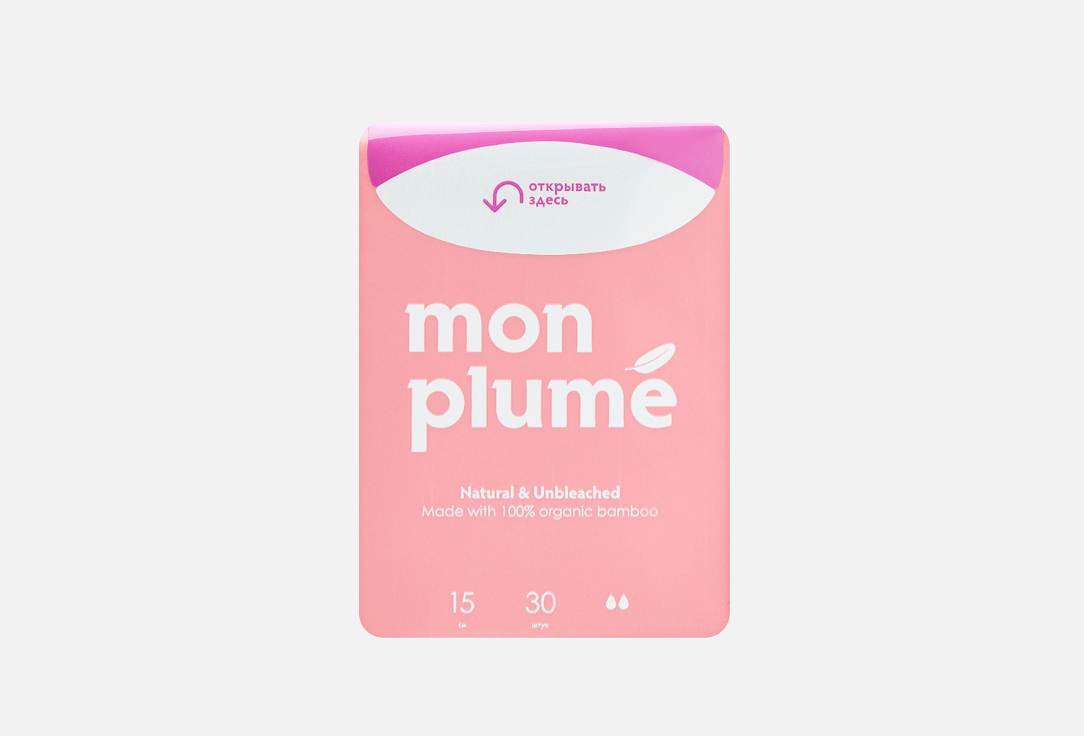 Бамбуковые прокладки 15см MON PLUME Liners 30 шт