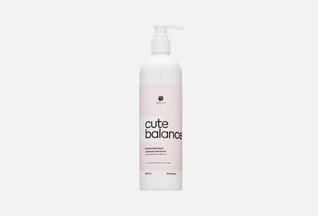 Изображение товара Балансирующий шампунь для волос Adricoco CUTE BALANCE with lemongrass and borage