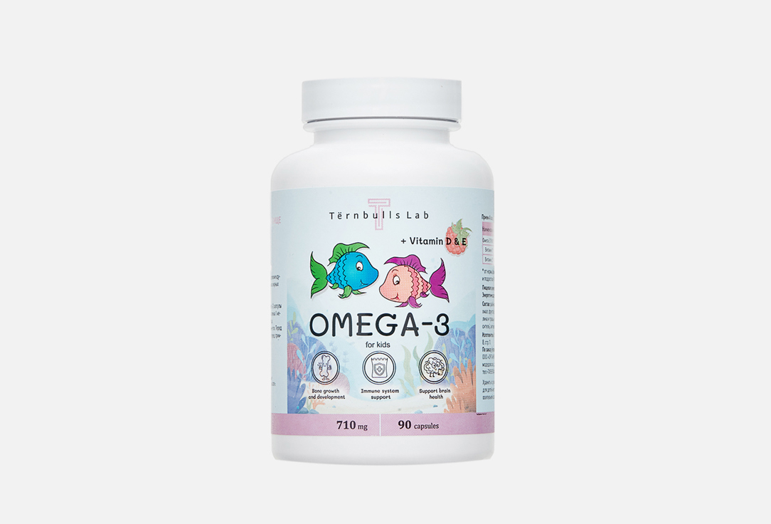 

БАД для поддержки сердечно-сосудистой системы TERNBULLS LAB, Омега 3 540 мг в капсулах 90 шт