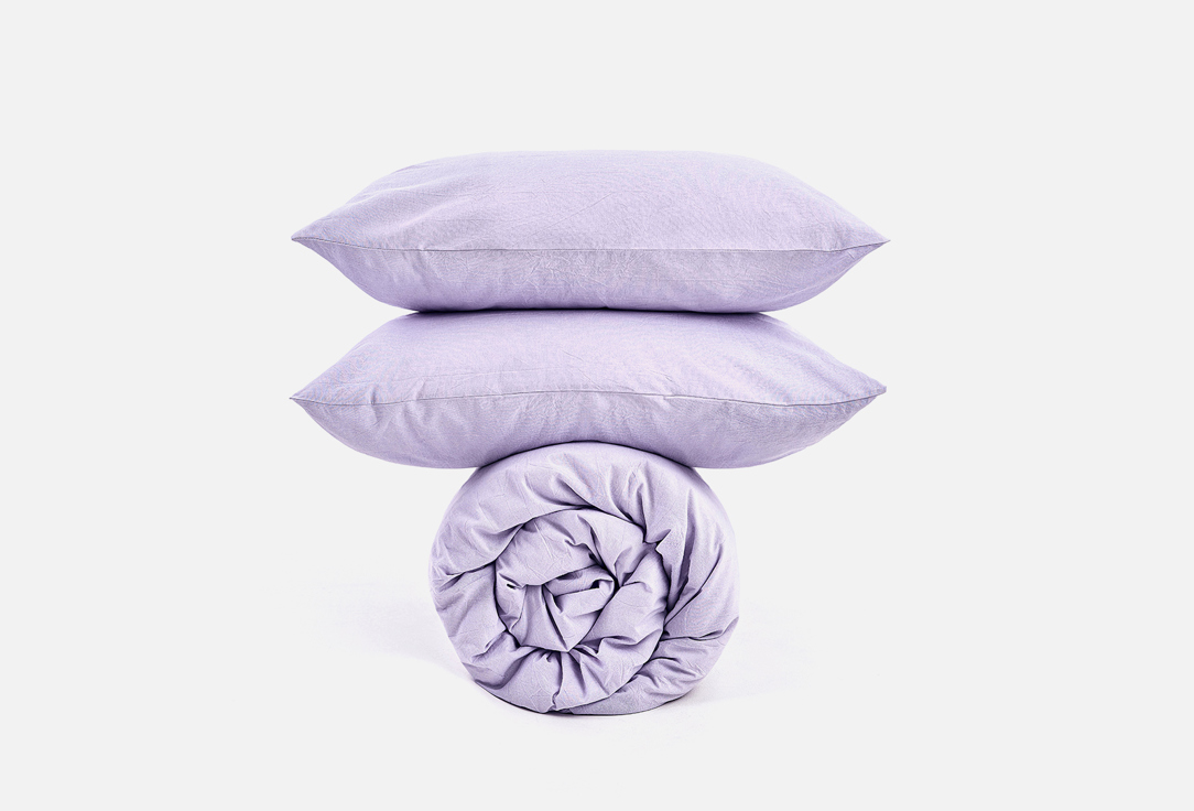 Комплект постельного белья MORФEUS Melange Violet, полутороспальный 