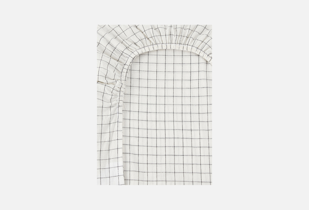 

Простыня на резинке MORФEUS, Принт, Melange White, белая, полутораспальная 1 шт