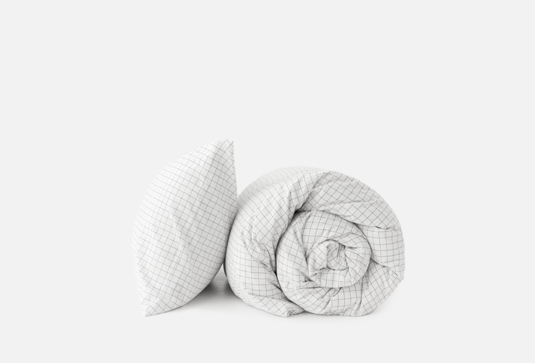 Простыня на резинке MORФEUS Melange White, 180x200x30 
