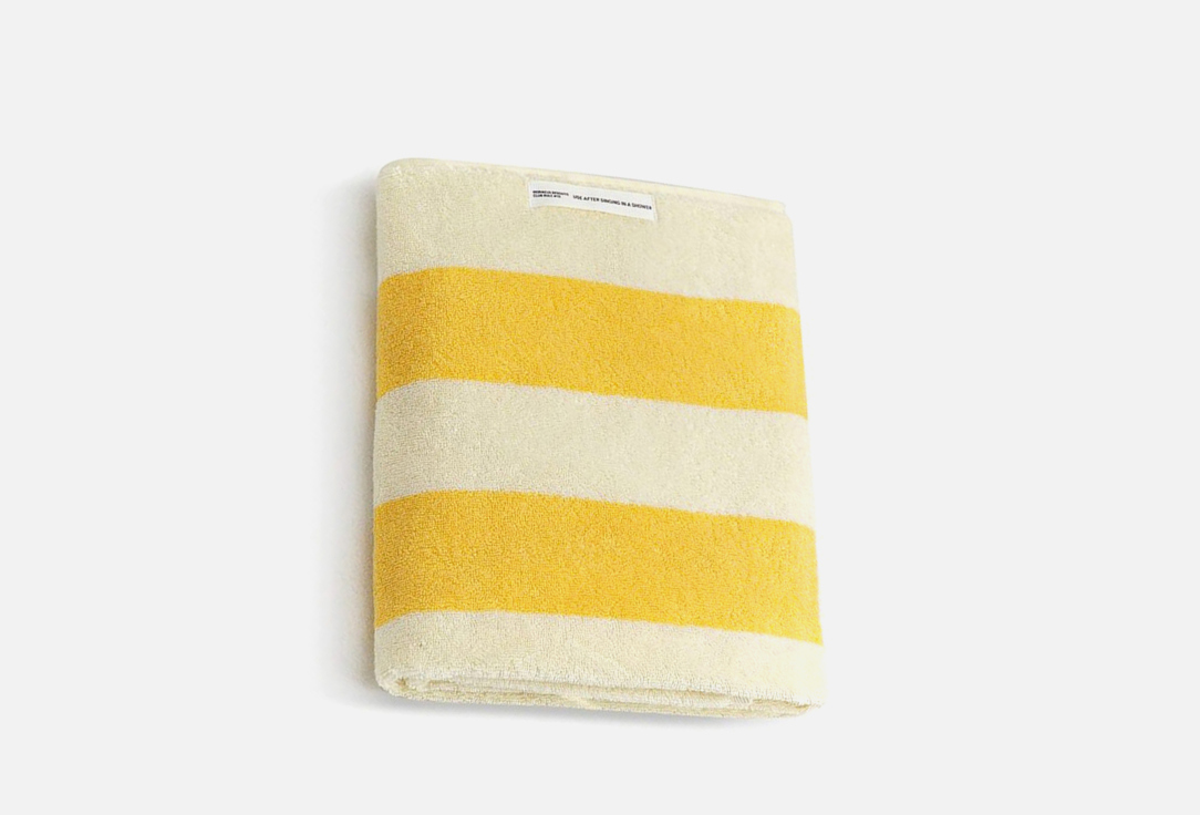 Полотенце махровое MORФEUS Yellow-white, 70x130 1 шт
