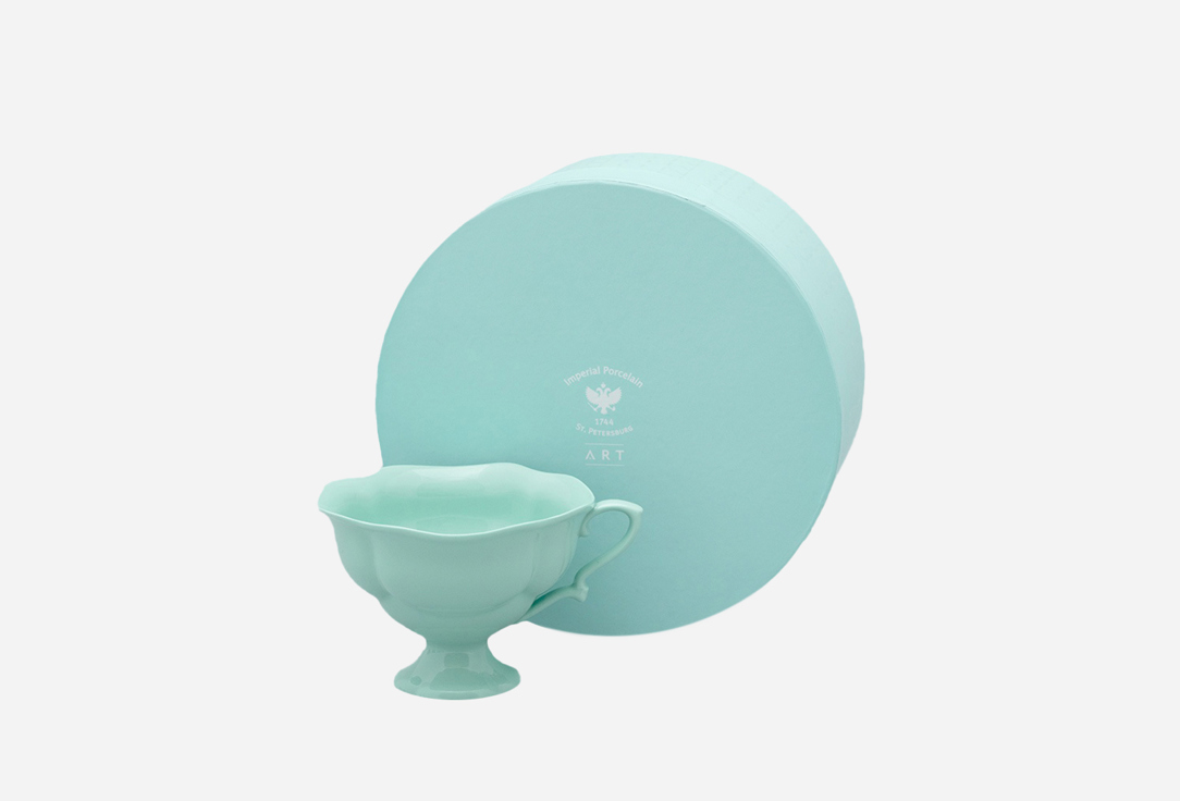 

Подарочный набор ИМПЕРАТОРСКИЙ ФАРФОРОВЫЙ ЗАВОД, Голубой, Моноколор Мята 240 мл