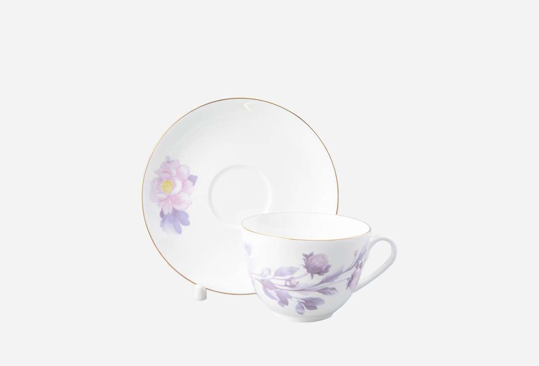 Изображение товара Чайная пара Императорский фарфоровый завод Нежный пион сиреневый