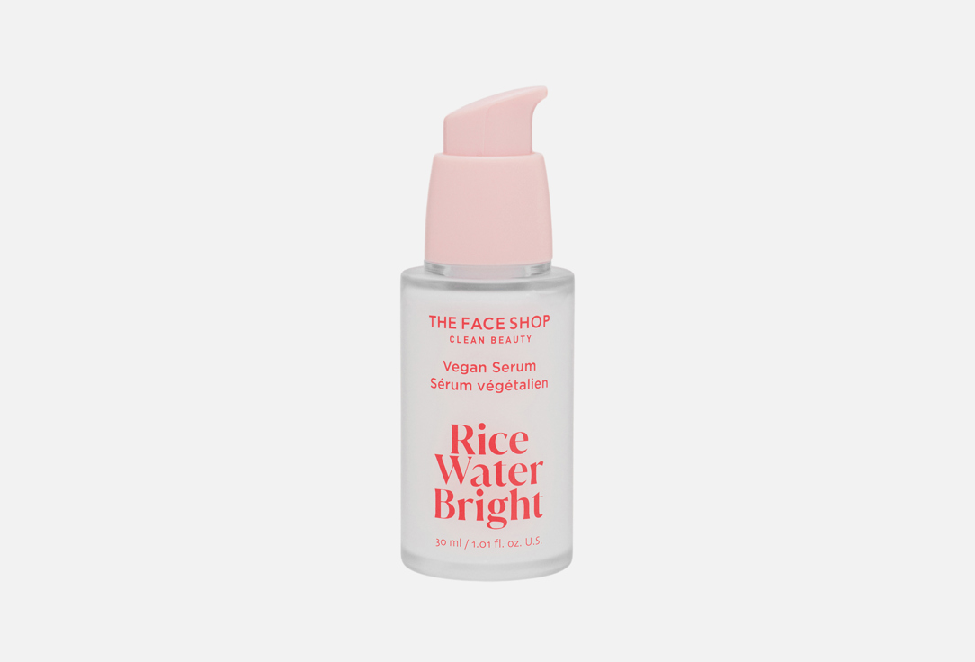 

Сыворотка для улучшения тона лица THE FACE SHOP, Rice water bright vegan serum 30 мл