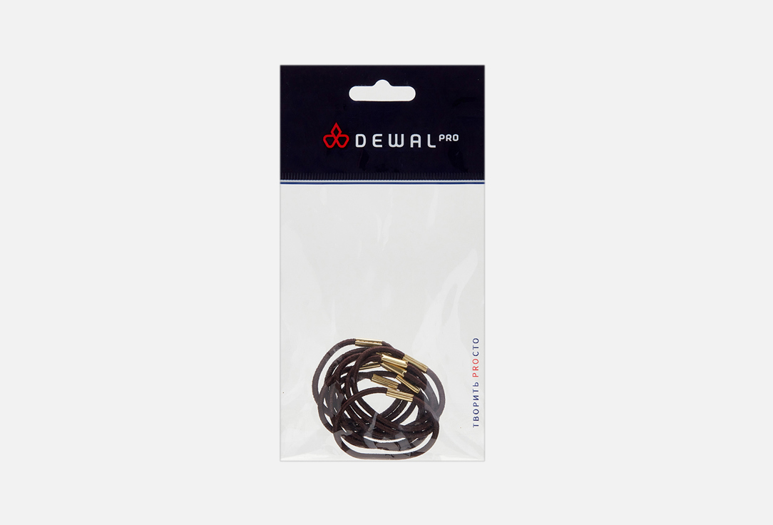 Изображение товара Резинки для волос Dewal mini brown