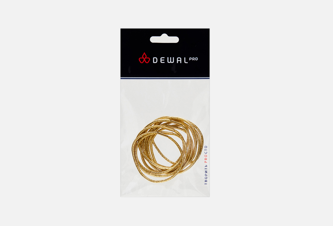 Изображение товара Резинки для волос Dewal midi golden