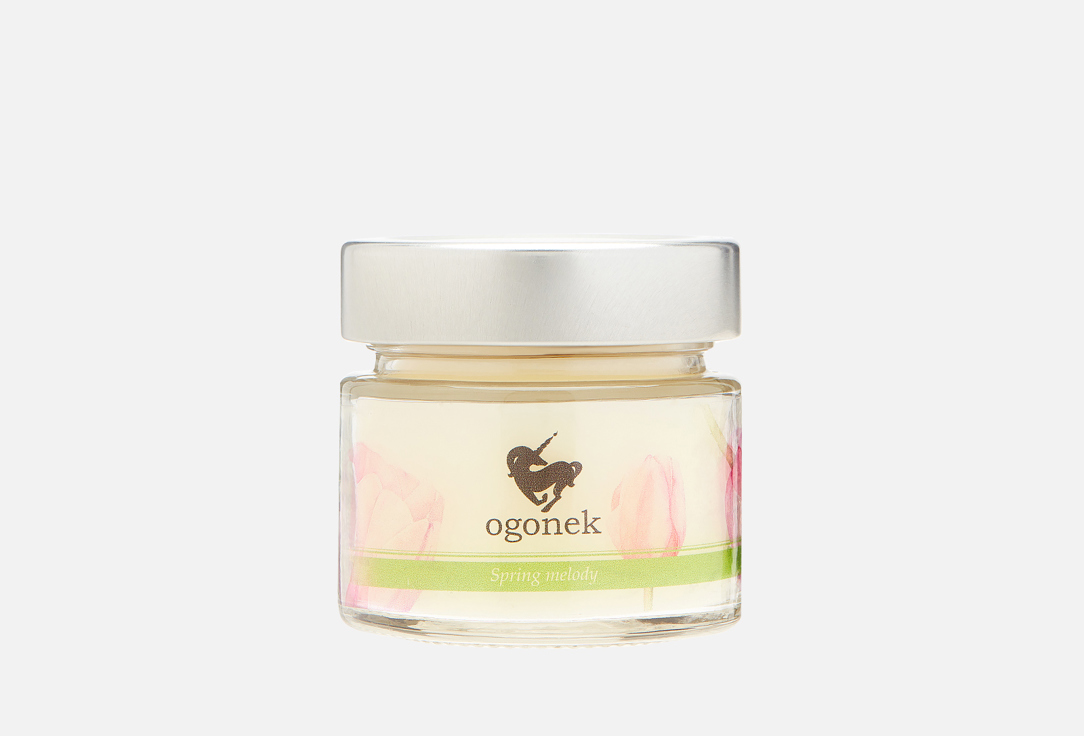 Изображение товара Ароматическая свеча Ogonek Весенняя мелодия 100 мл с деревянным фитилем