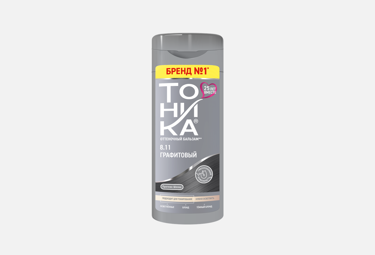 Тоника Оттеночный бальзам для волос shade balm 8.11, Графитовый ...