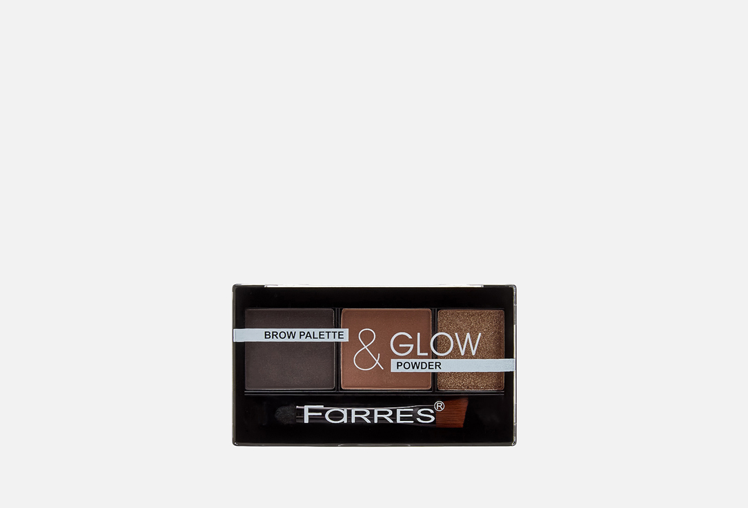Brow glow eyebrow shadow 3 colors 32 г 294₽