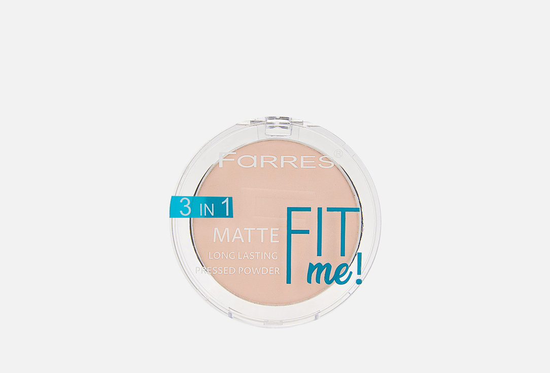 Изображение товара Финишная пудра для лица FARRES Fit me 3 in 1 матовая, 7 г, для всех типов кожи